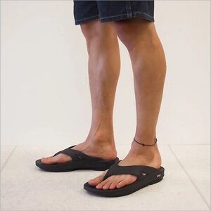 Oofos Ooriginal Recovery Sandals Flip Flops Mens Size 10 Black